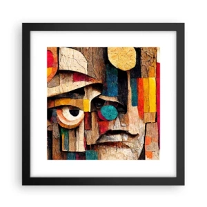 Póster en marco negro - Te veo... - 30x30 cm