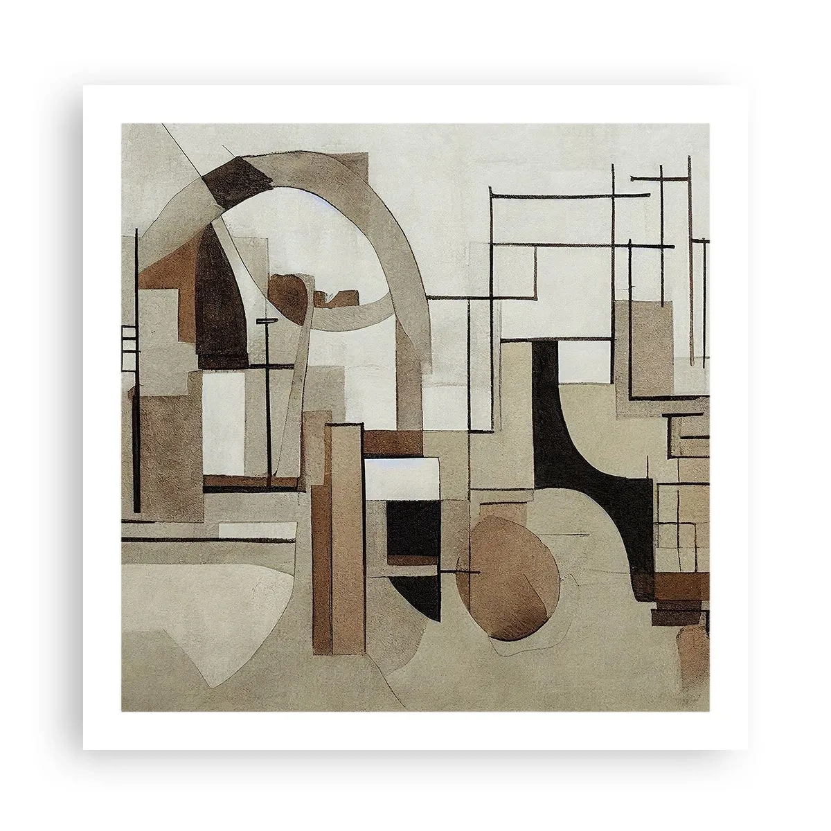 Póster - Paisaje urbano 2.0 - 60x60 cm