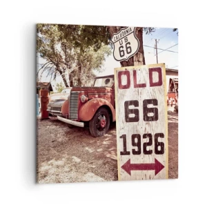 Cuadro sobre lienzo - Impresión de Imagen - Una leyenda de la América profunda - 50x50 cm