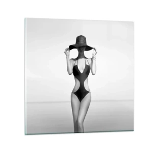Cuadro sobre vidrio - Impresiones sobre Vidrio - Mi nombre es Elegancia - 30x30 cm