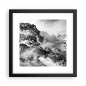 Póster en marco negro - Hermoso y cruel - 30x30 cm