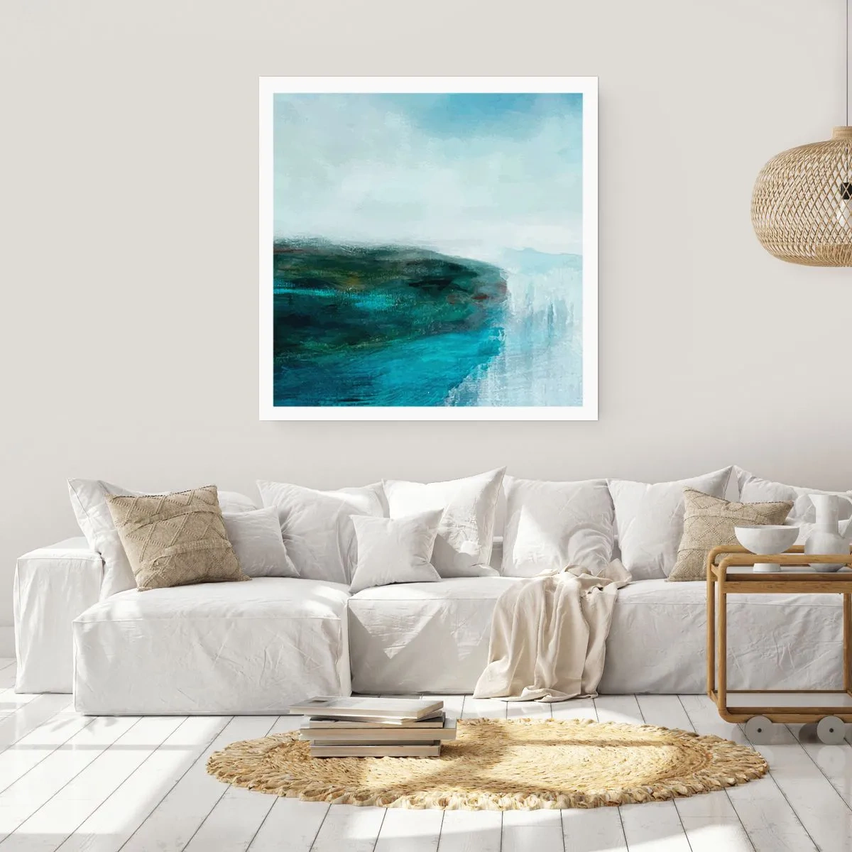 Póster - Abstracción marina - 60x60 cm