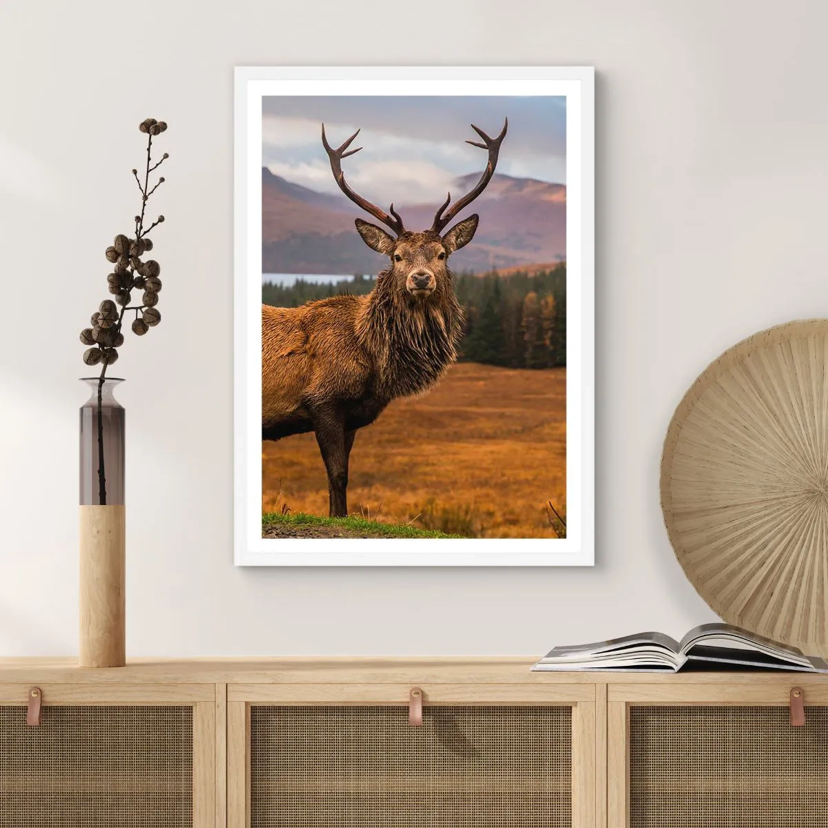 Póster en marco blanco - La majestuosidad de la naturaleza - 70x100 cm