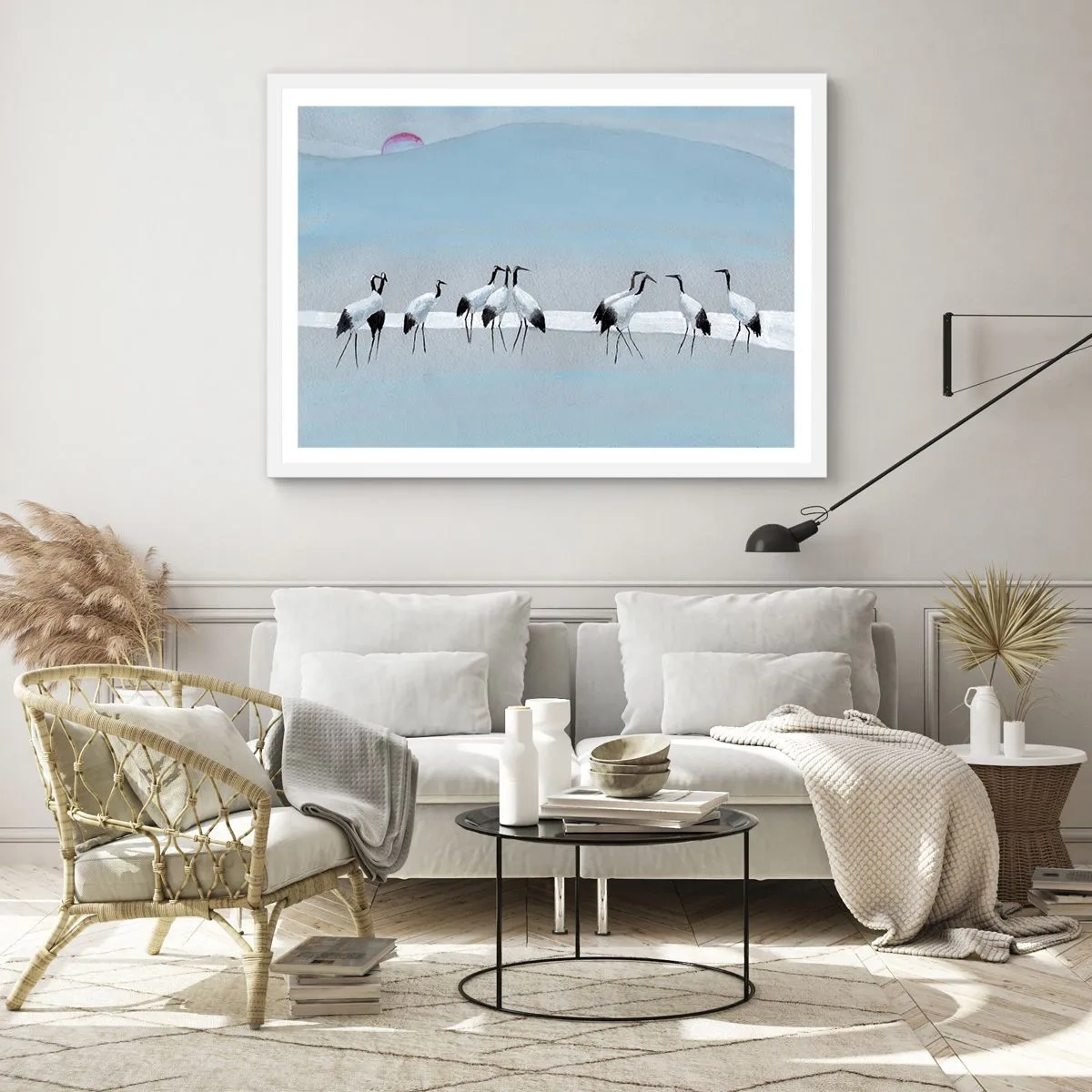 Póster en marco blanco - Después de un día caluroso - 100x70 cm