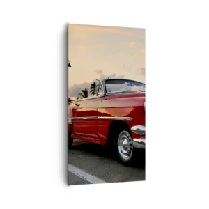 Cuadro sobre lienzo - Impresión de Imagen - El rojo calor de los trópicos - 65x120 cm