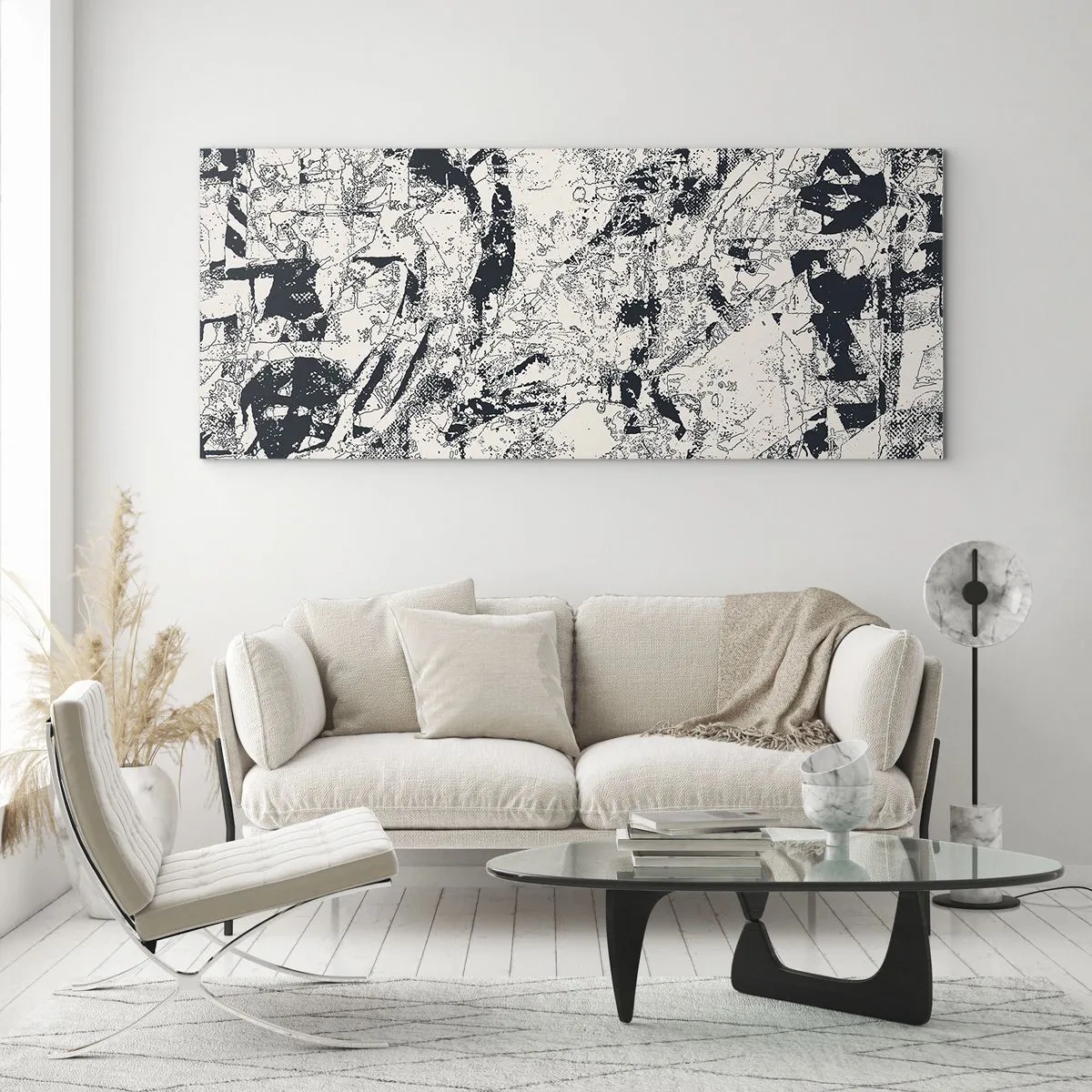 Cuadro sobre vidrio - Impresiones sobre Vidrio - La interpenetración de los opuestos - 90x30 cm