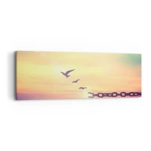 Cuadro sobre lienzo - Impresión de Imagen - Victoria de la libertad - 90x30 cm