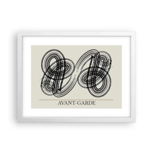 Póster en marco blanco - Salió espontáneamente - 40x30 cm