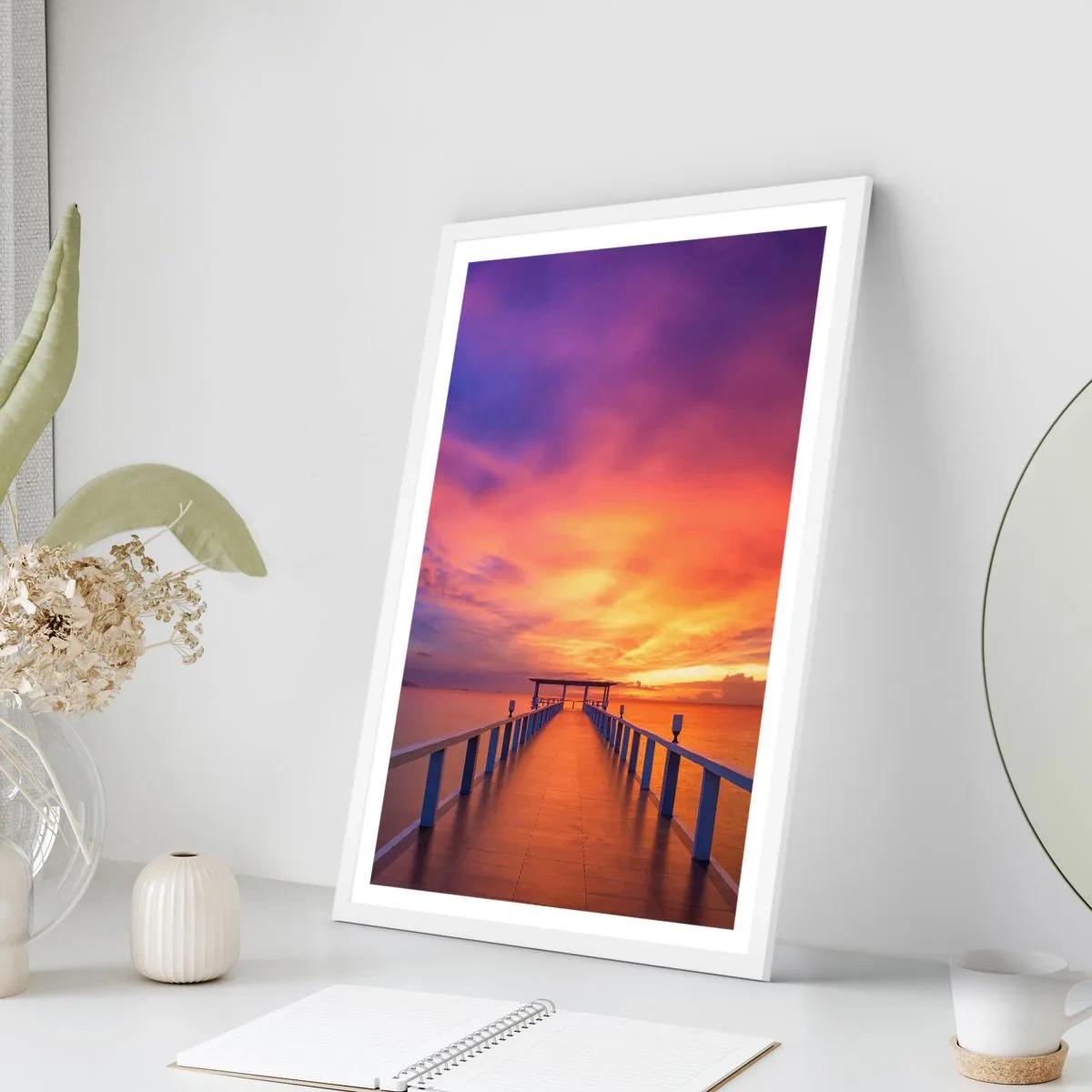 Póster en marco blanco - Sin fin - 40x50 cm