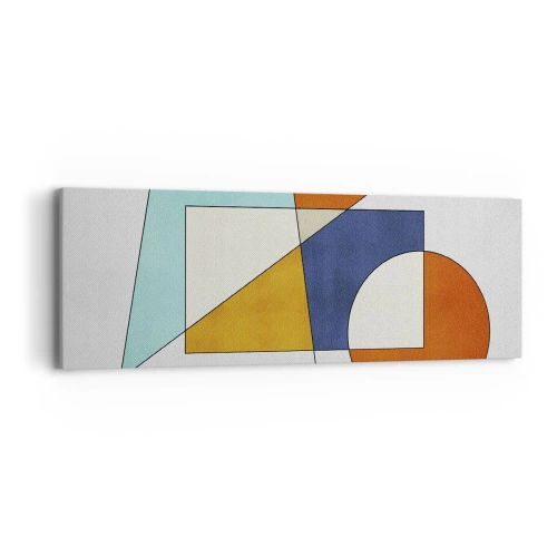 Cuadro sobre lienzo - Impresión de Imagen - Abstracción: diversión modernista - 90x30 cm