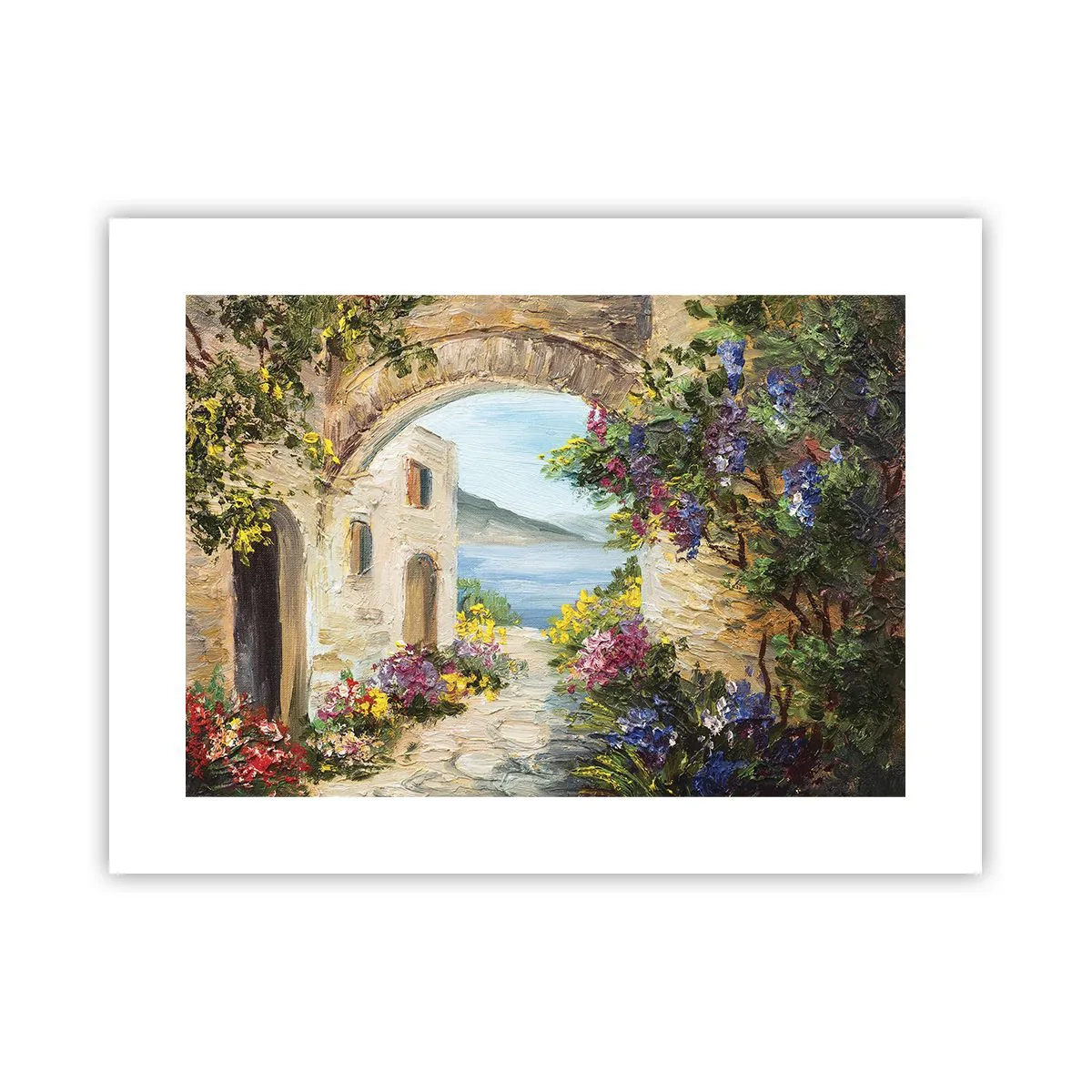 Póster - El encanto del paisaje costero - 40x30 cm