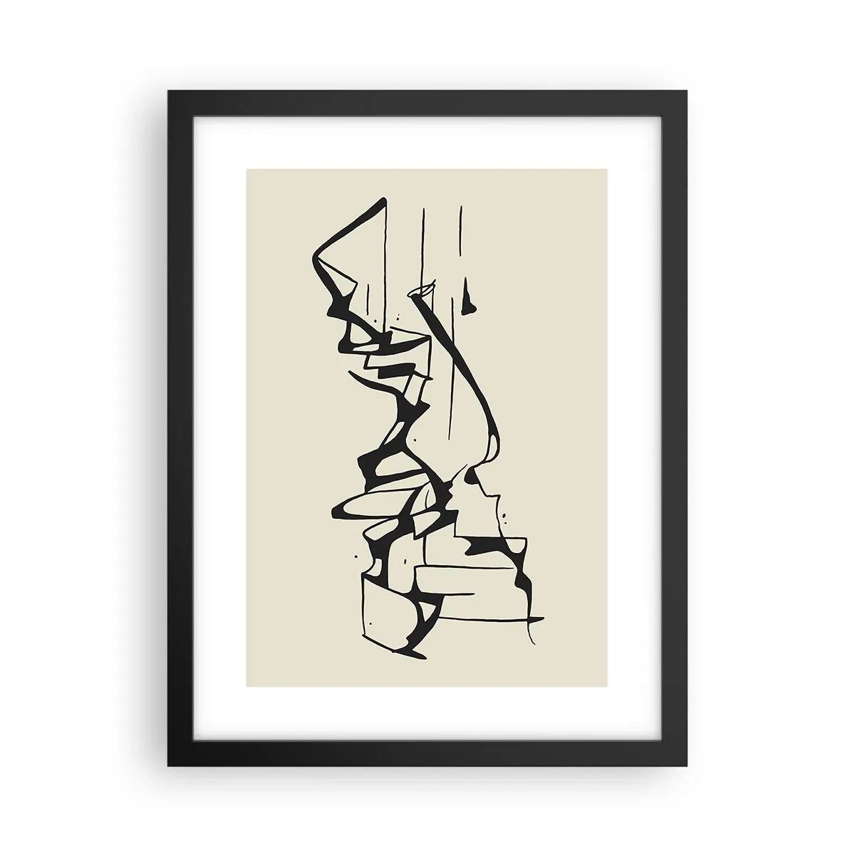 Póster en marco negro - Tal vez sea un paisaje - 30x40 cm