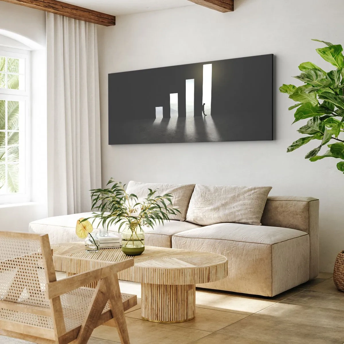 Cuadro sobre lienzo - Impresión de Imagen - El camino del éxito - 100x40 cm