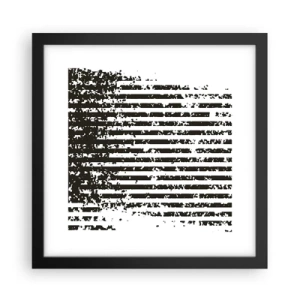 Póster en marco negro - Ritmo y ruido - 30x30 cm