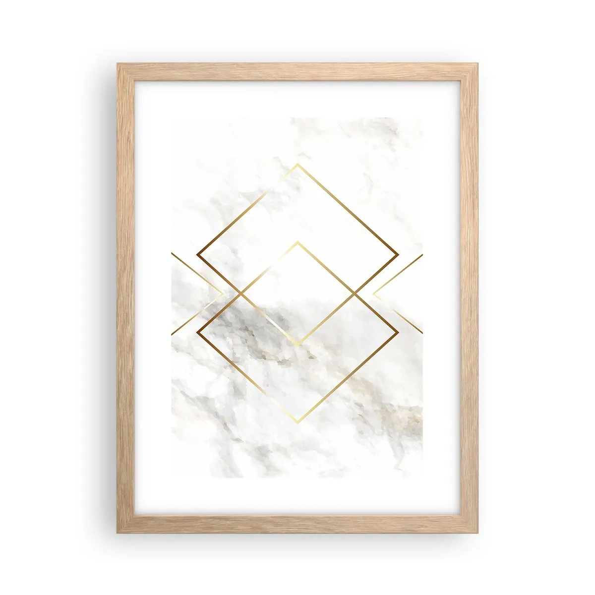 Póster en marco roble claro - Una vista al infinito - 30x40 cm