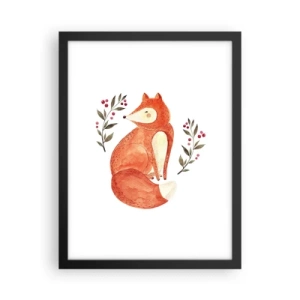 Póster en marco negro - Pequeño pelirrojo - 30x40 cm