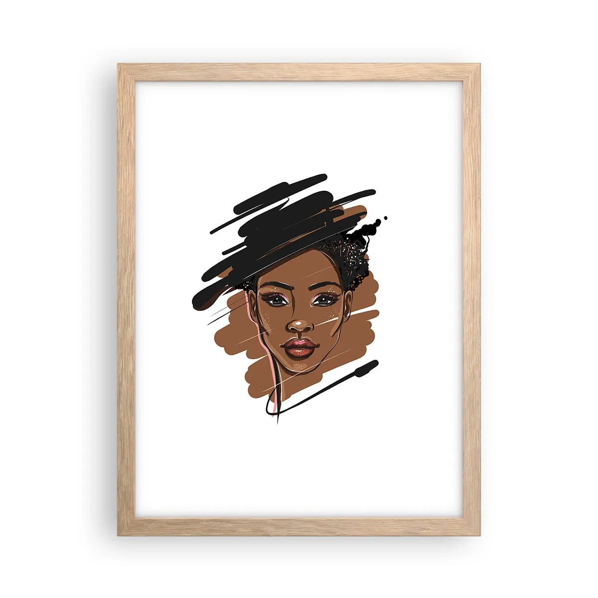 Póster en marco roble claro - Dulce como el chocolate - 30x40 cm