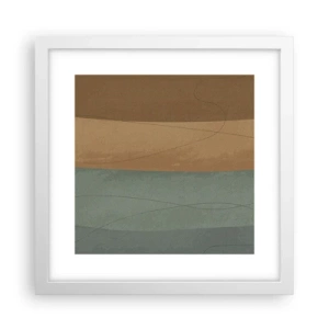 Póster en marco blanco - Composición horizontal - 30x30 cm
