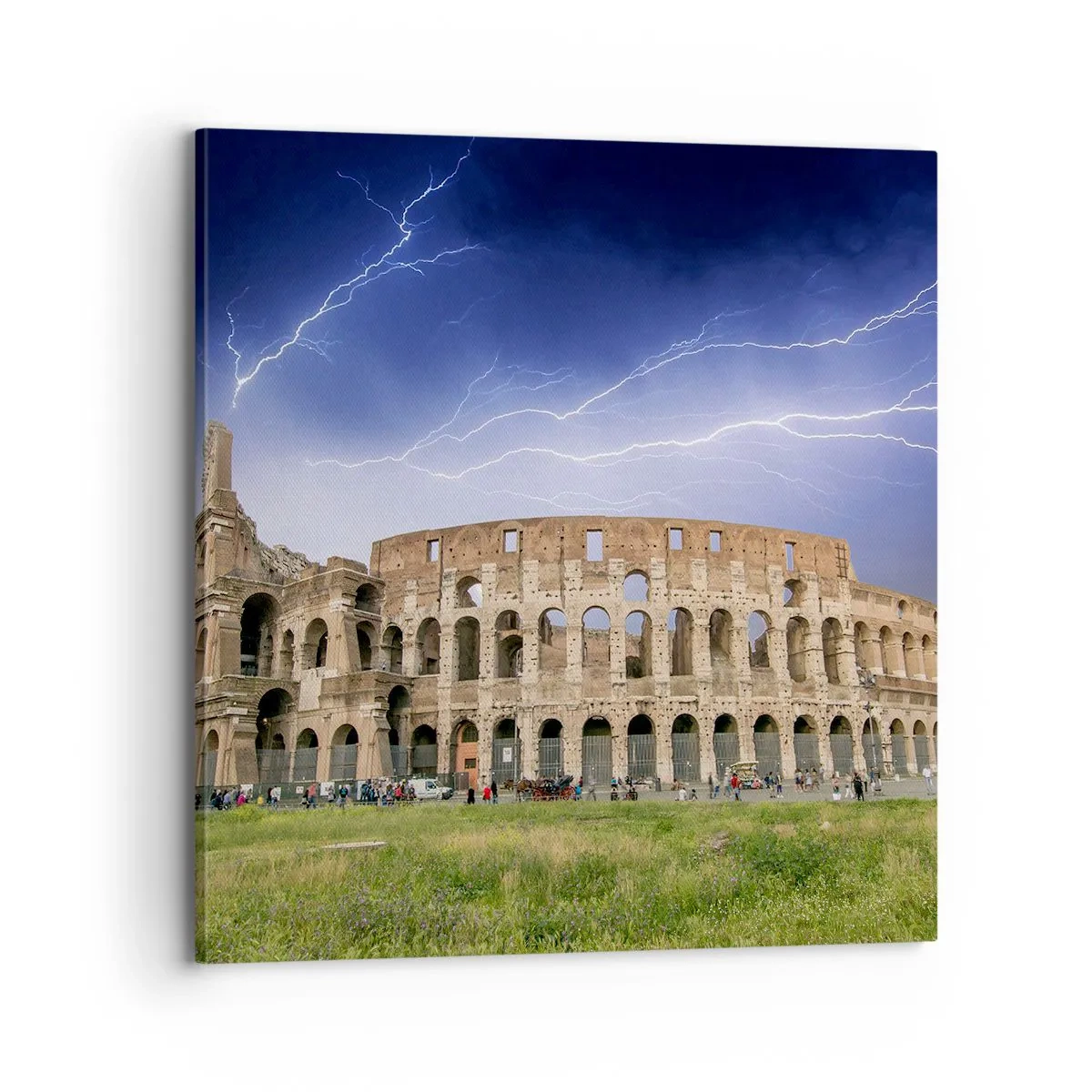 Cuadro sobre lienzo - Impresión de Imagen - Arena de guerreros - 70x70 cm