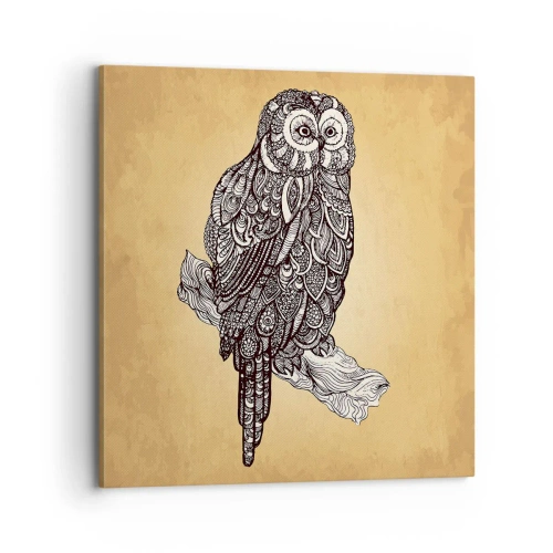 Cuadro sobre lienzo - Impresión de Imagen - Intrincados ornamentos de sabiduría - 70x70 cm