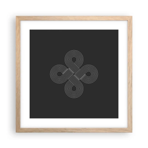 Póster en marco roble claro - El espíritu celta - 40x40 cm