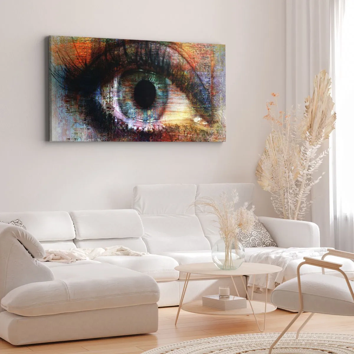 Cuadro sobre lienzo - Impresión de Imagen - Puedes mirar en el alma - 100x40 cm
