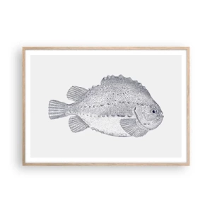 Póster en marco roble claro - Para el álbum del naturalista - 100x70 cm