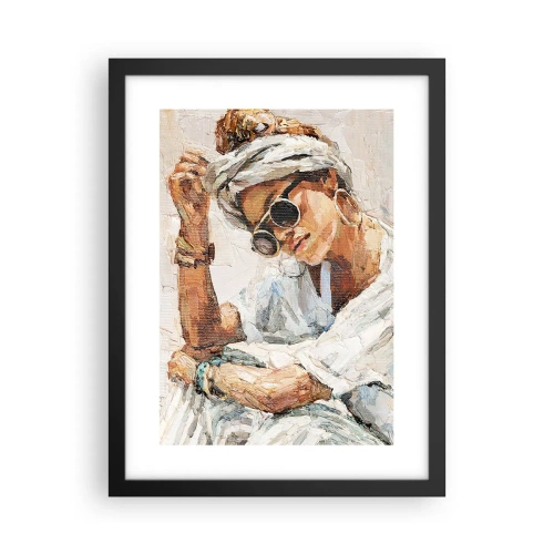 Póster en marco negro - Retrato a pleno sol - 30x40 cm