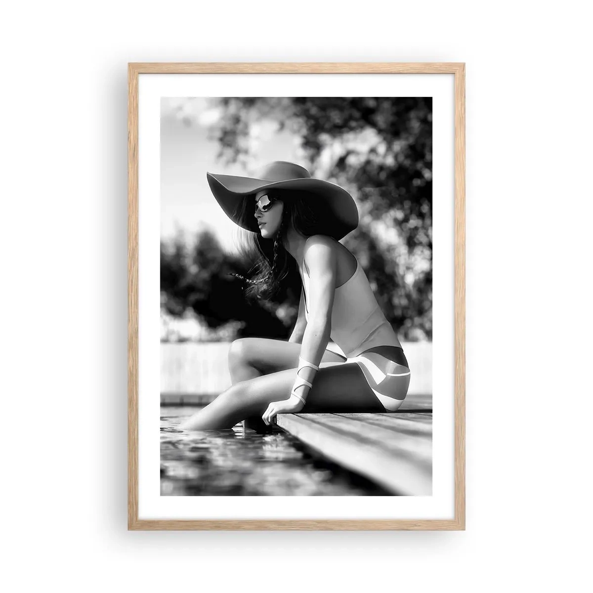 Póster en marco roble claro - Un sueño de verano - 50x70 cm