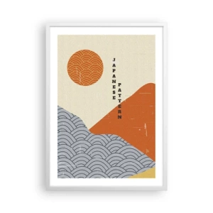 Póster en marco blanco - En el espíritu japonés - 50x70 cm