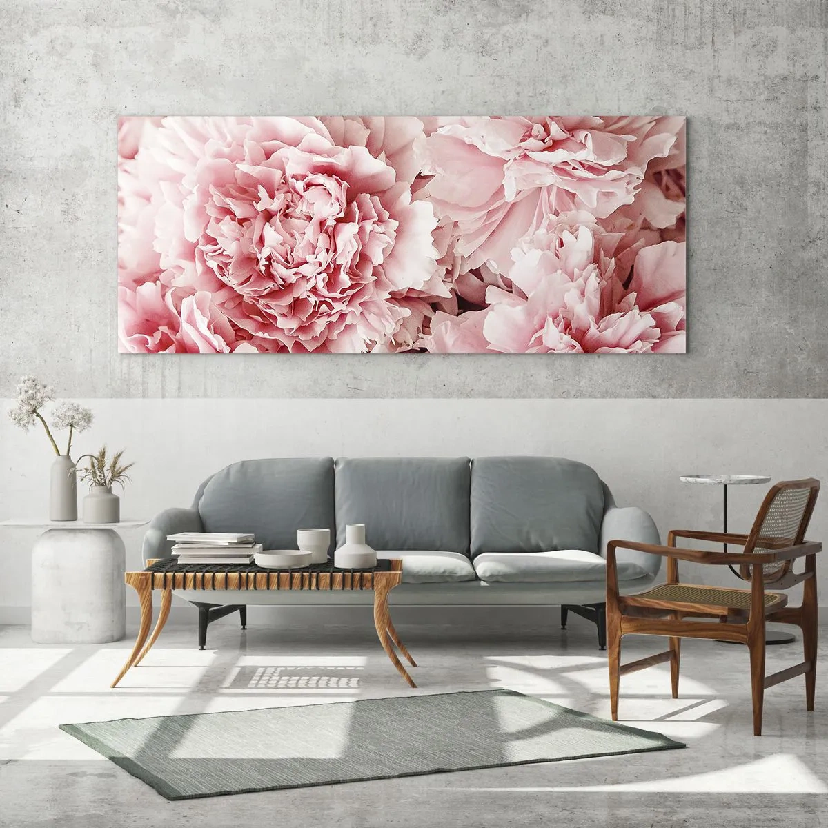 Cuadro sobre vidrio - Impresiones sobre Vidrio - Sueño rosa - 100x40 cm