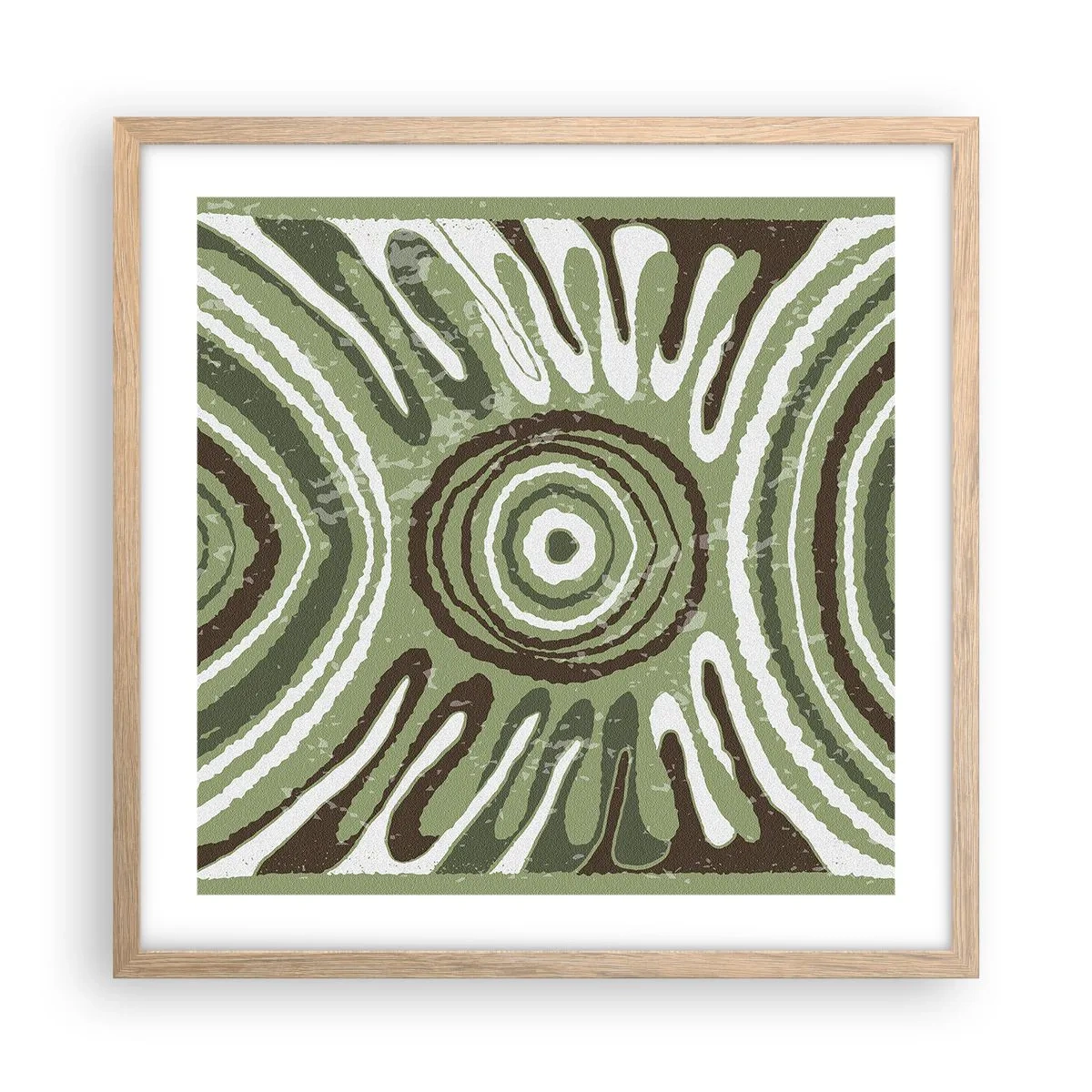 Póster en marco roble claro - Explosión de emociones - 50x50 cm
