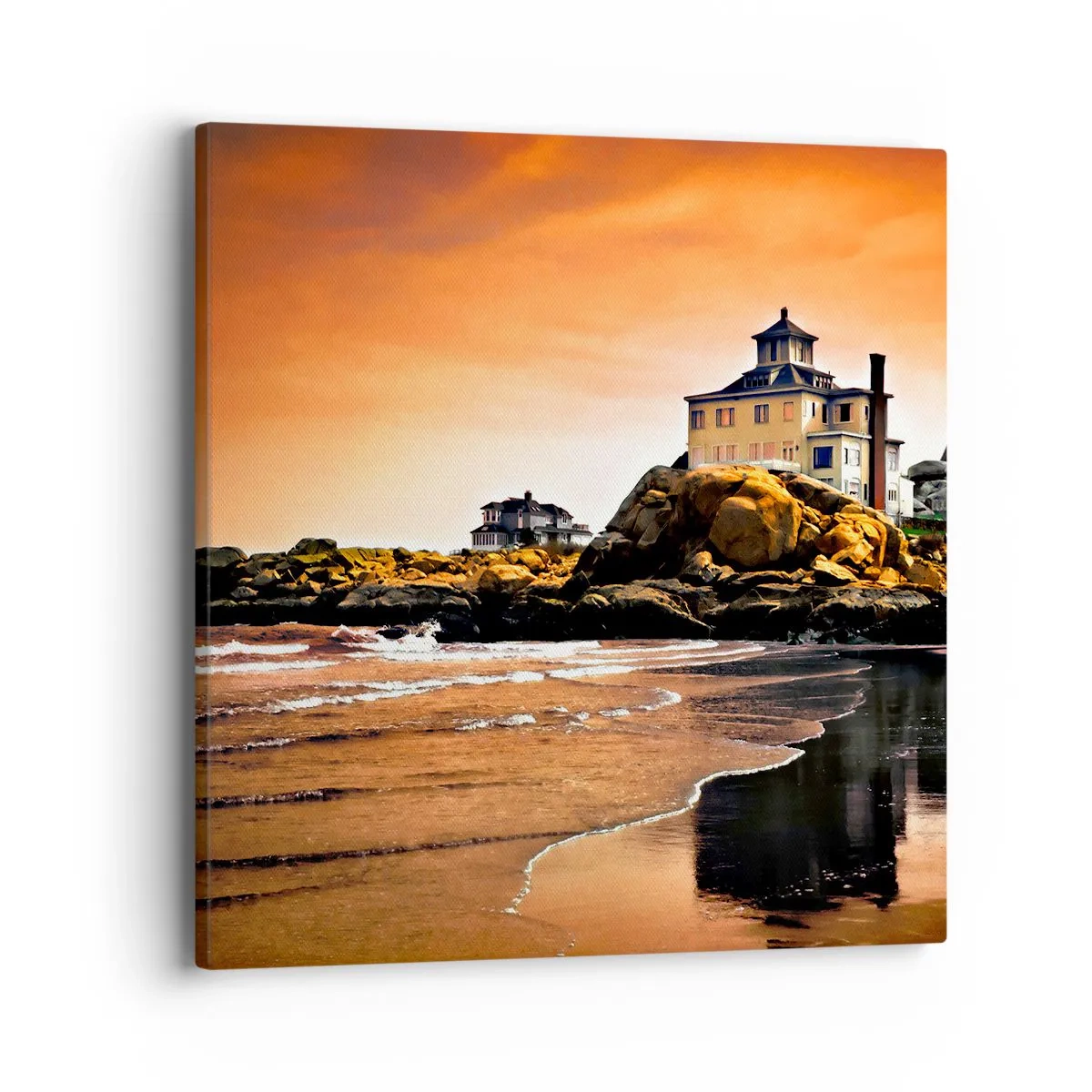 Cuadro sobre lienzo - Impresión de Imagen - La elegancia de la costa oeste - 40x40 cm