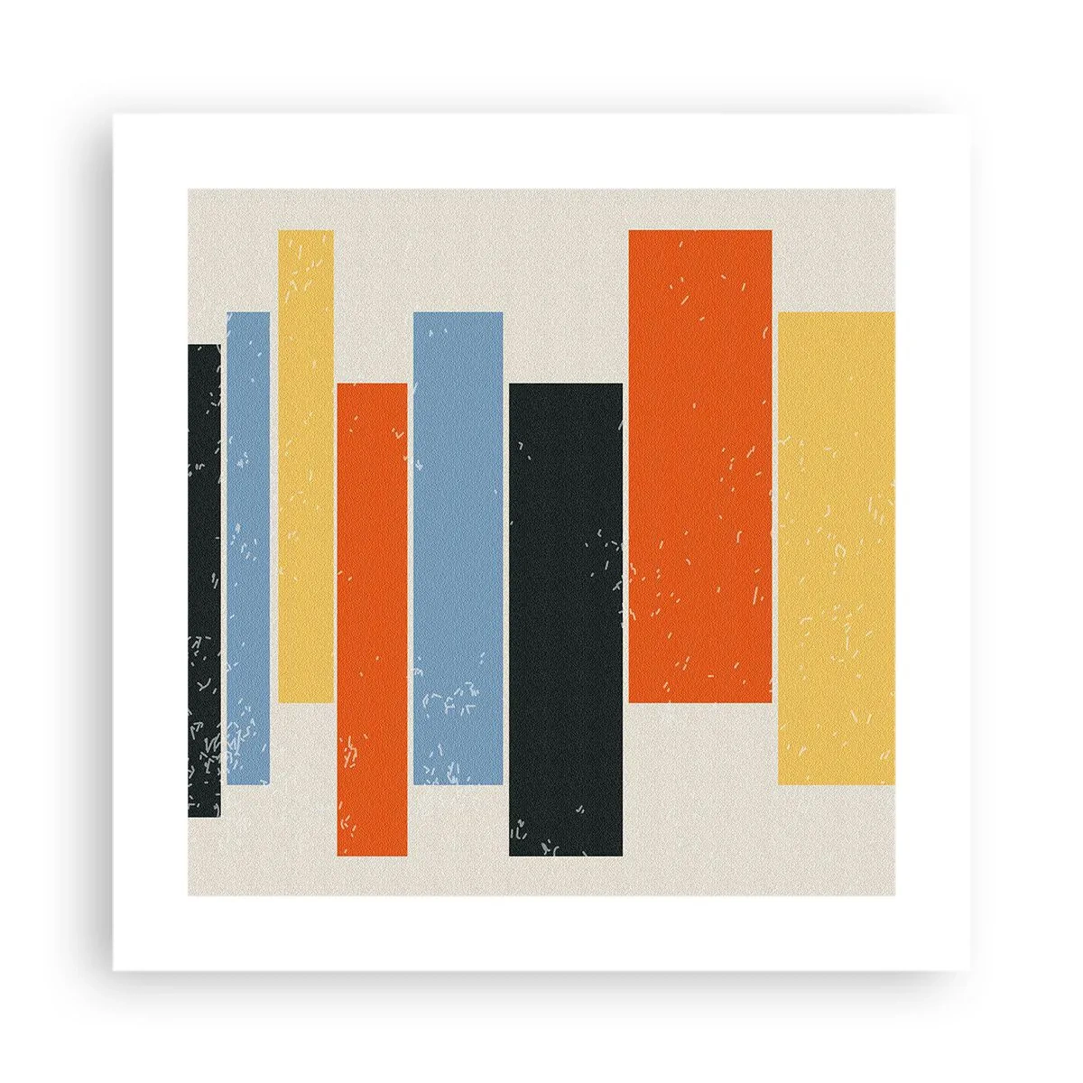 Póster - Barras multicolor - 40x40 cm