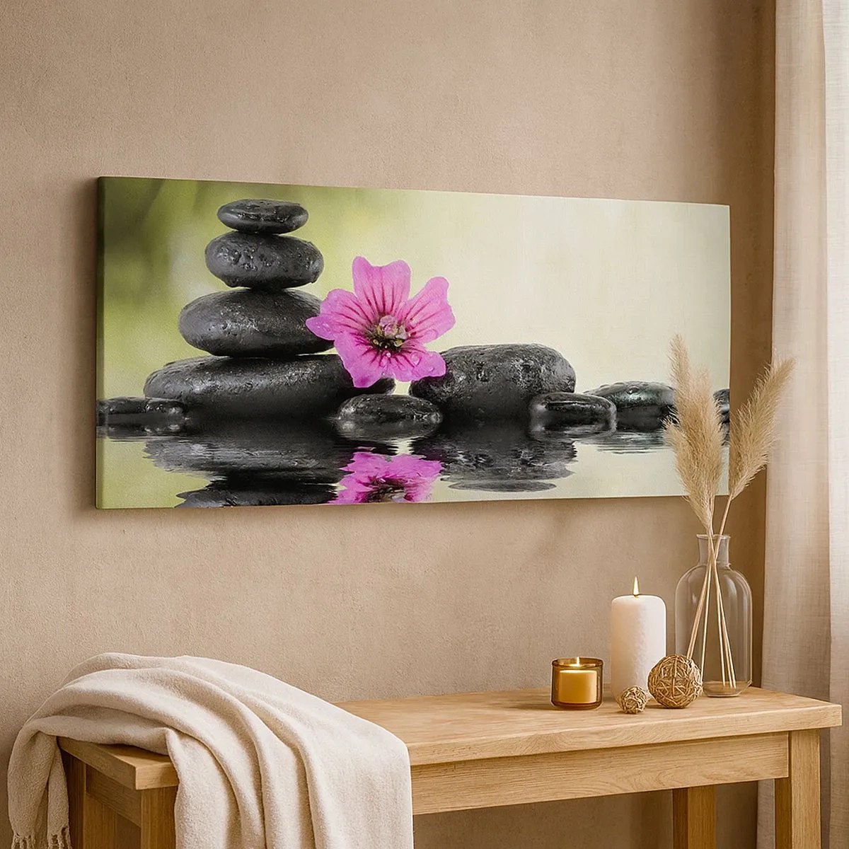 Cuadro sobre lienzo - Impresión de Imagen - Tiempo para el alma - 100x40 cm