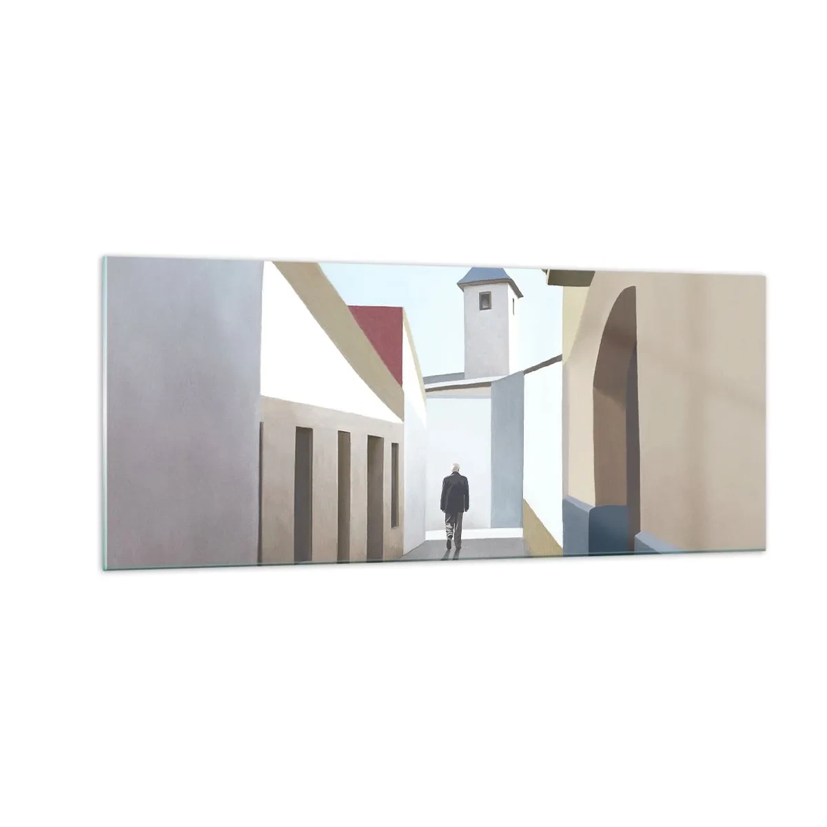 Cuadro sobre vidrio - Impresiones sobre Vidrio - Paseo soleado - 100x40 cm