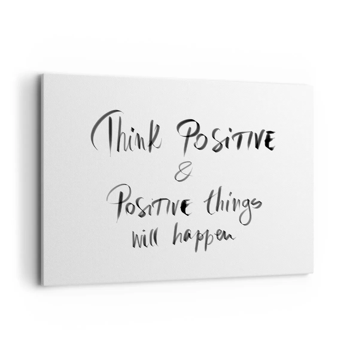 Cuadro sobre lienzo - Impresión de Imagen - Letras inspiradoras en negro sobre fondo blanco. - 100x70cm - ¿Cómo vivir? - Decoración de pared moderna para salón y dormitorio ARTTOR