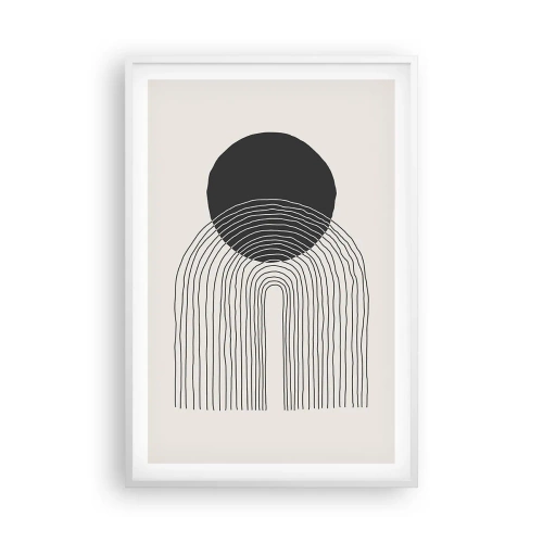 Póster en marco blanco - Temblor y certeza - 61x91 cm