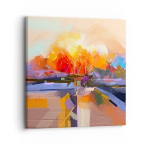 Cuadro sobre lienzo - Impresión de Imagen - Llegó el otoño - 30x30 cm