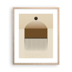 Póster en marco roble claro - Varios estados - 40x50 cm