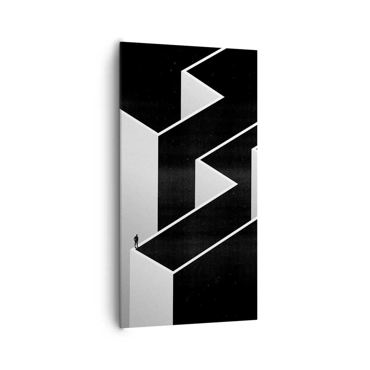 Cuadro sobre lienzo - Impresión de Imagen - Soledad en la cumbre - 65x120 cm