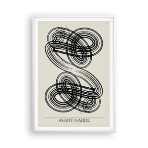 Póster en marco blanco - Salió espontáneamente - 70x100 cm