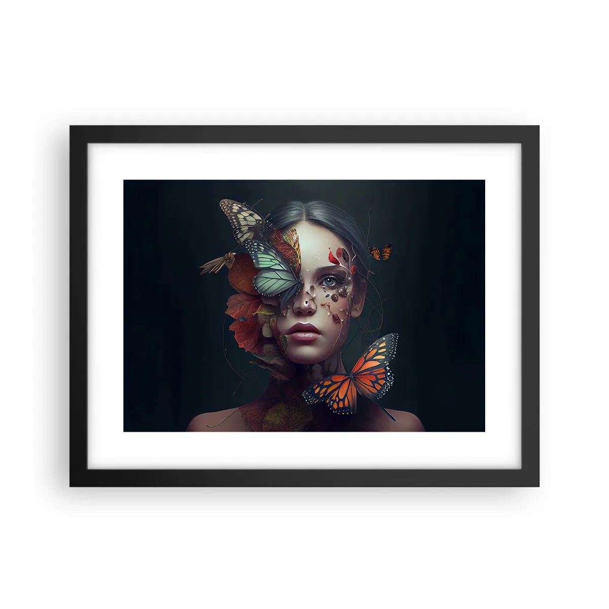 Póster en marco negro - Una metamorfosis maravillosa - 40x30 cm