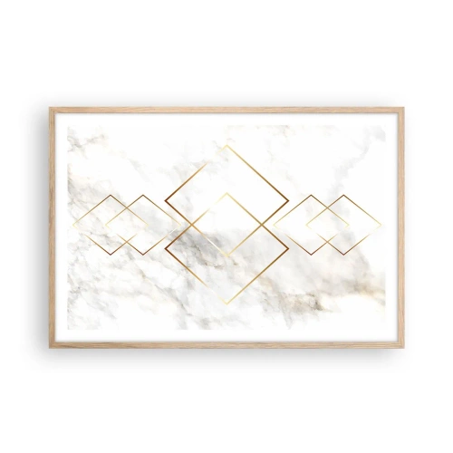 Póster en marco roble claro - Una vista al infinito - 91x61 cm