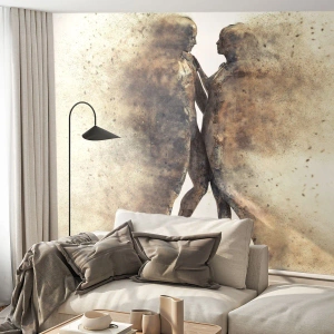 Fotomural Autadhesivo Deluxe Sticker - Del polvo resurgieron para amar - Abstracción, Mujer y hombre, Amar - 200x140 cm