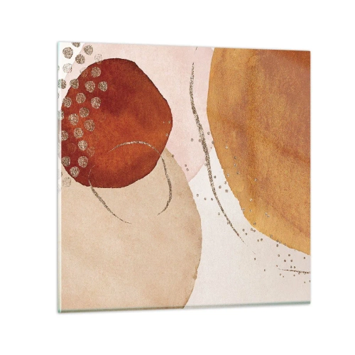 Cuadro sobre vidrio - Impresiones sobre Vidrio - Movimiento abstracto - 30x30 cm