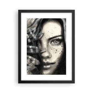 Póster en marco negro - Belleza salvaje - 30x40 cm