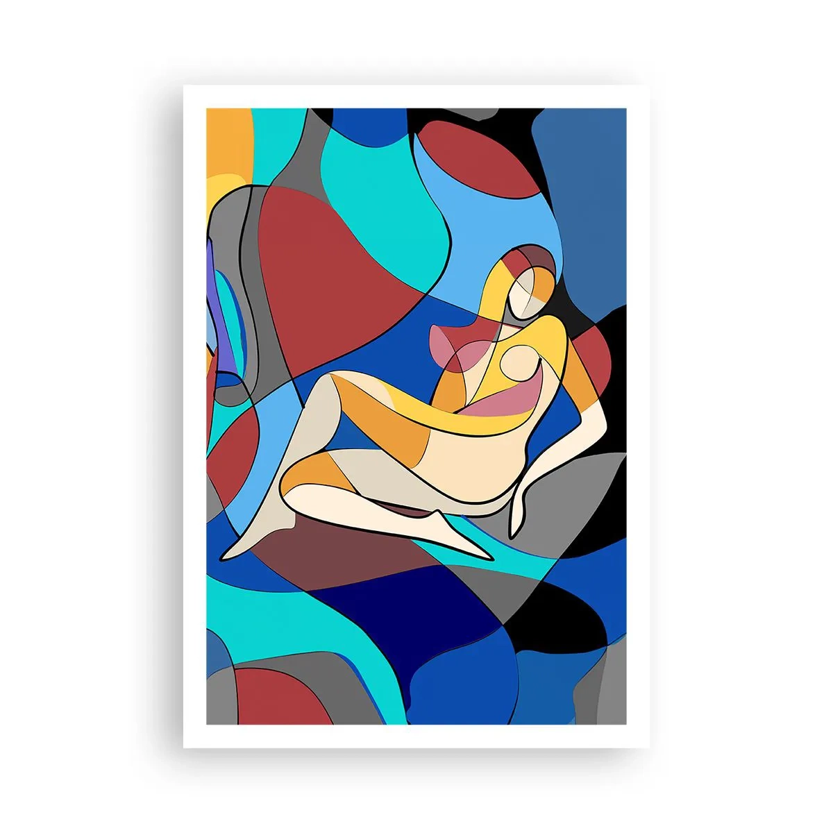Póster - Desnudo cubista - 70x100 cm