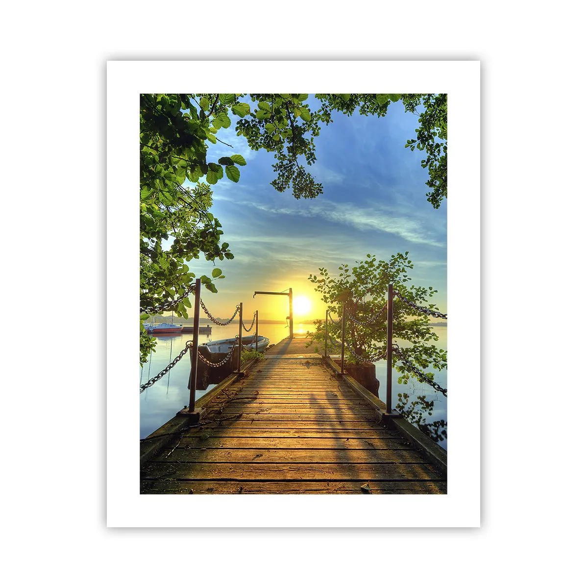 Póster - Atardecer junto al agua - 40x50 cm