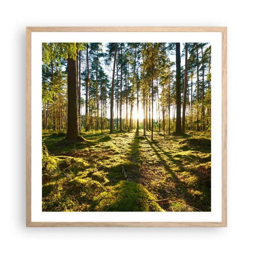 Póster en marco roble claro - ...Más allá de los siete bosques - 60x60 cm